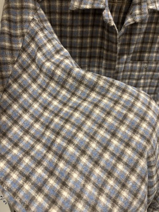 Теплая рубашка в клетку Ace шерсть oversized