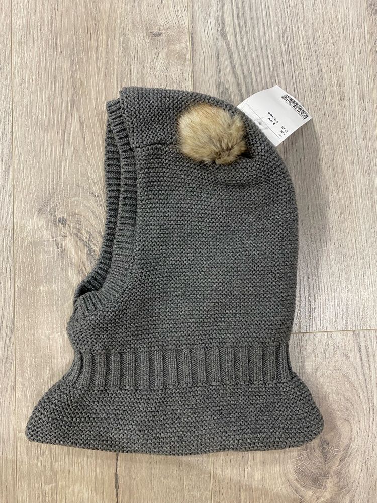 Шапка H&M, балаклава , фліс 50-51,2-4t