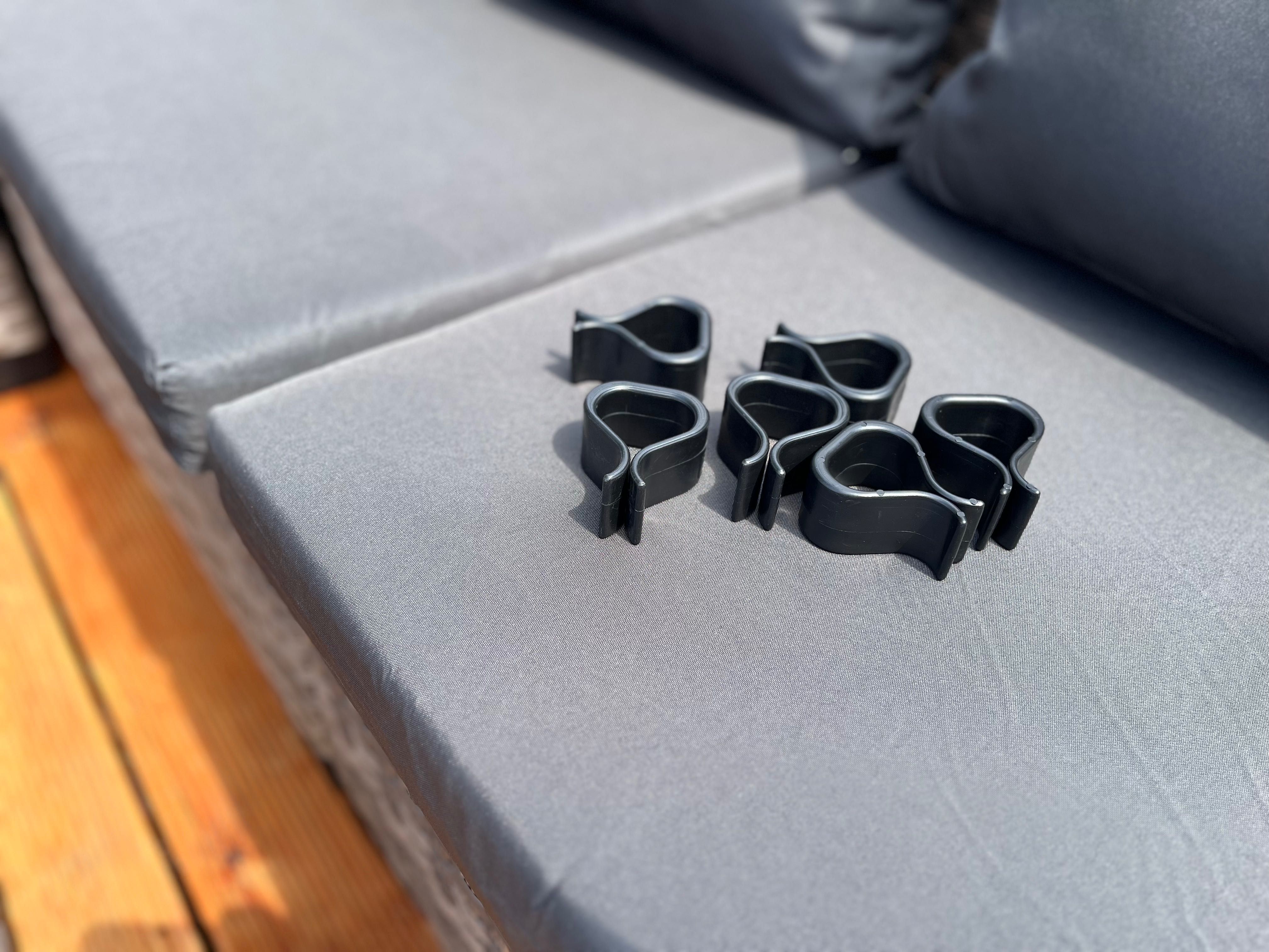 komplet z technorattanu PALERMO XL technorattan brąz mix narożnik sofa