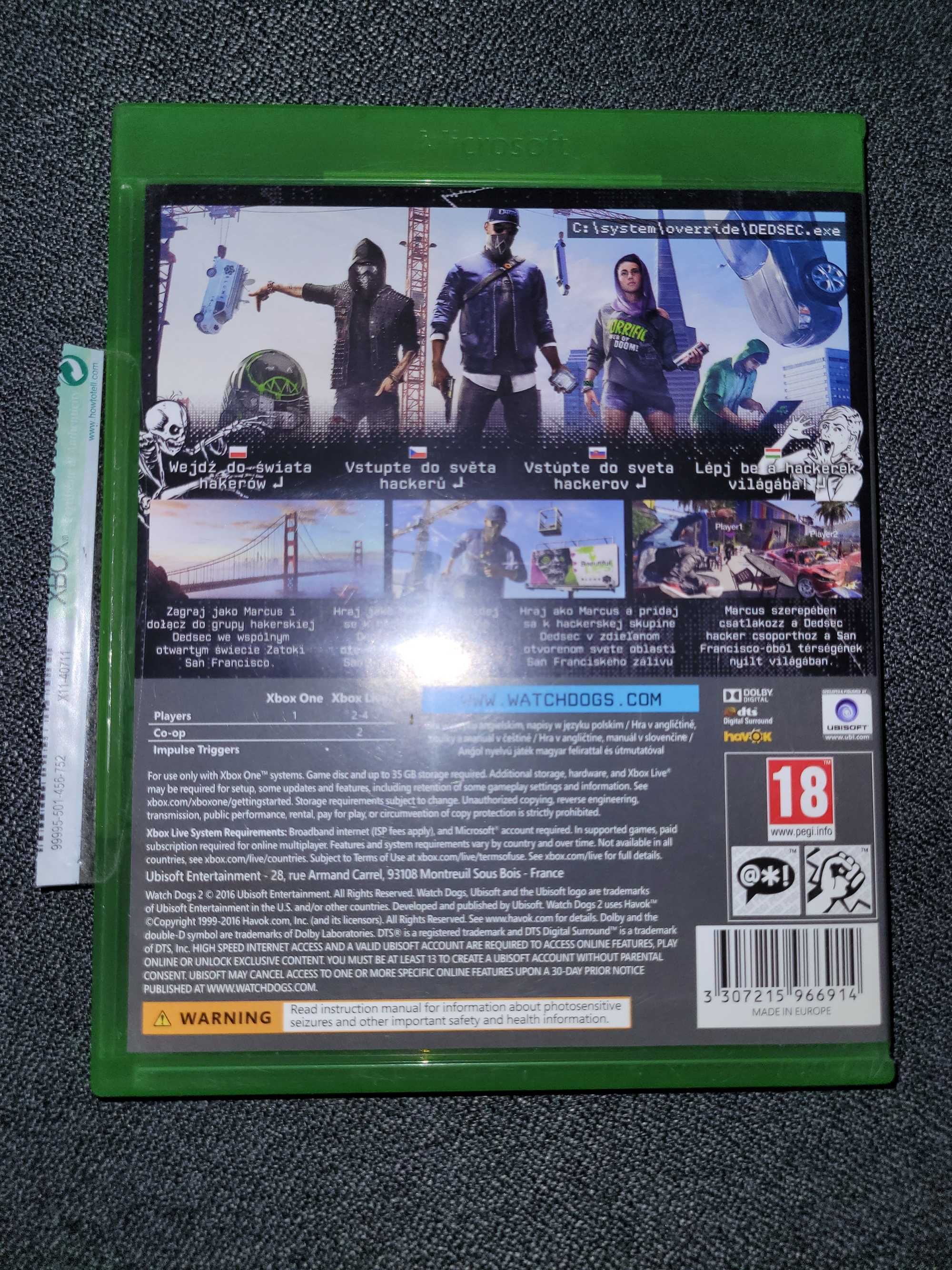 watch dogs 2 xbox one