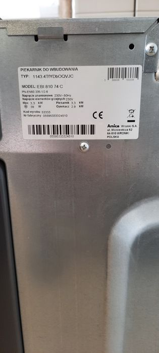 Piekarnik Amica EBI 810 74C