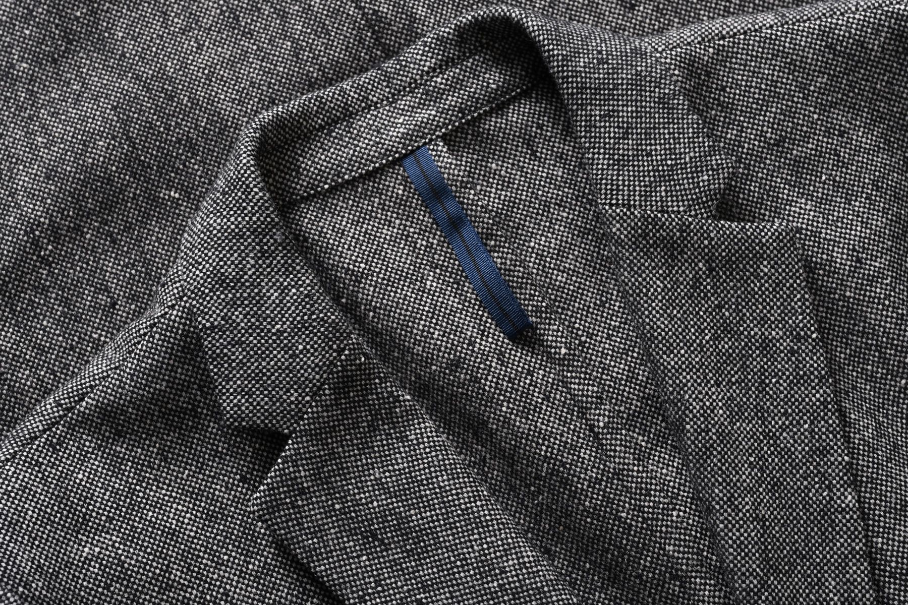 SISLEY ciepła melanżowa marynarka męska blezer 51% wełna slim fit r 50