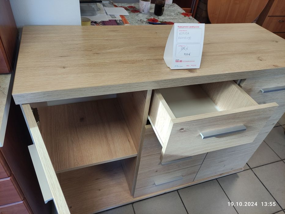 Komoda 120 NOWA gruby blat