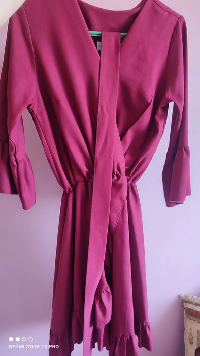 Sukienka burgundowa sukienka bordo Pakuten