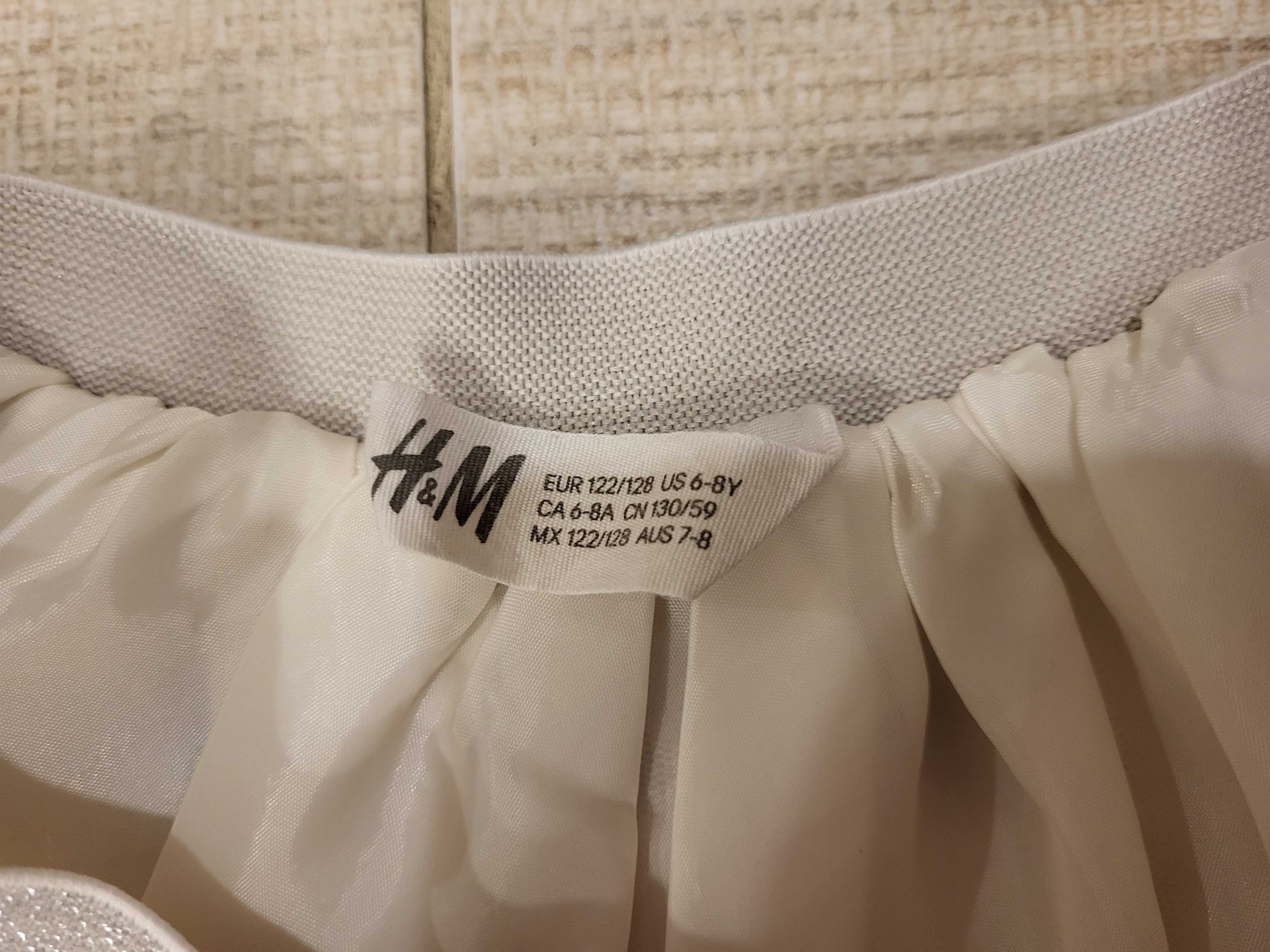 tiulowa spódnica w grochy H&M 122-128
