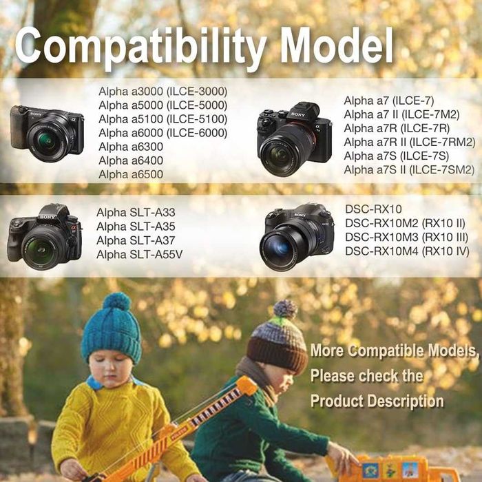 Akumlator bateria NP-FW50 2000 mAh z ładowarką do aparatów Sony