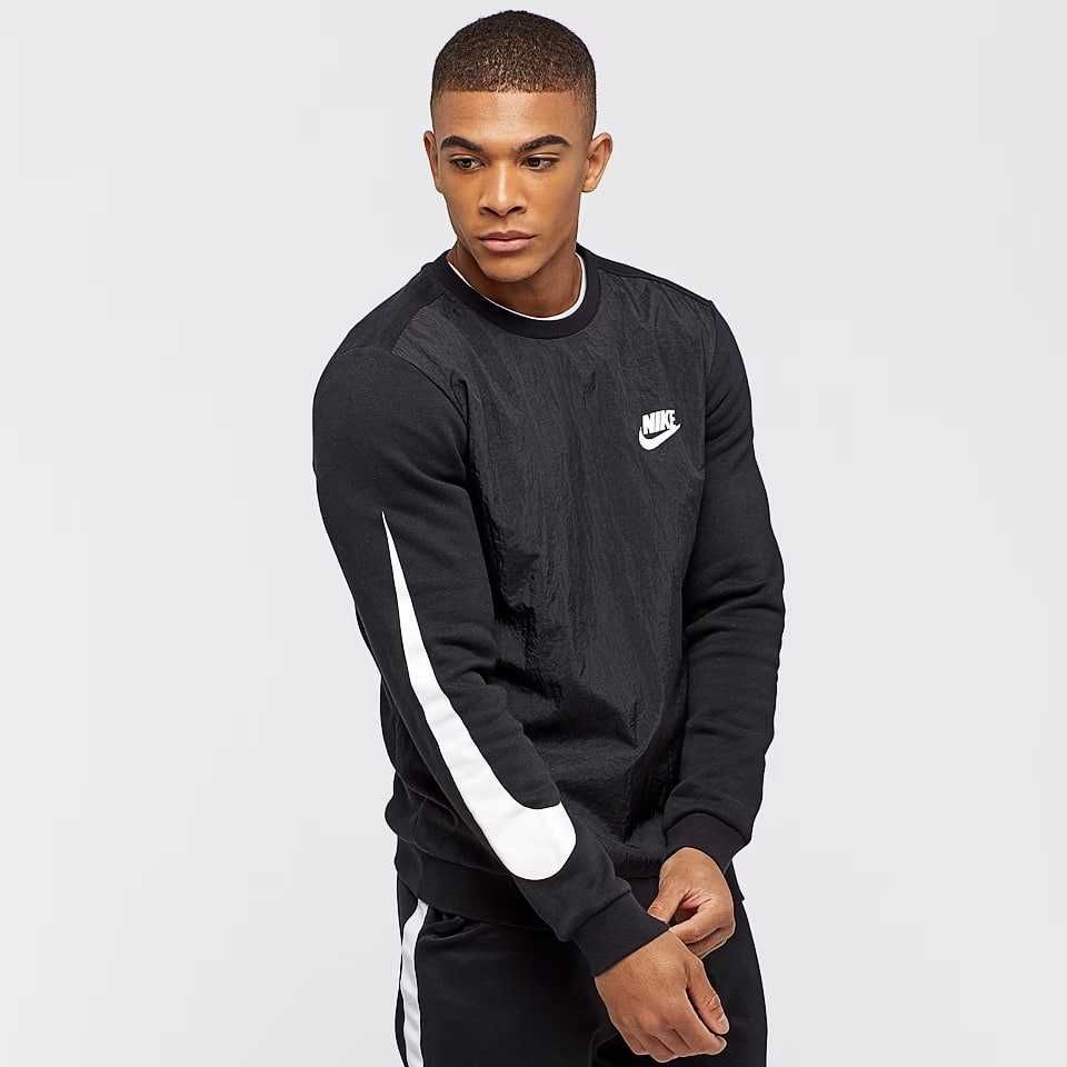 Чоловічий світшот кофта nike hybrid swoosh crew sweatshirt