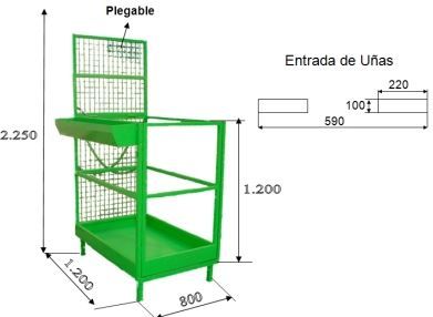 Plataforma Jaula elevatória de trabalho sobe pessoas para stackers
