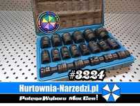 Nasadki udarowe 8-32mm 20szt 1/2" zestaw nasadek klucze nasadowe
