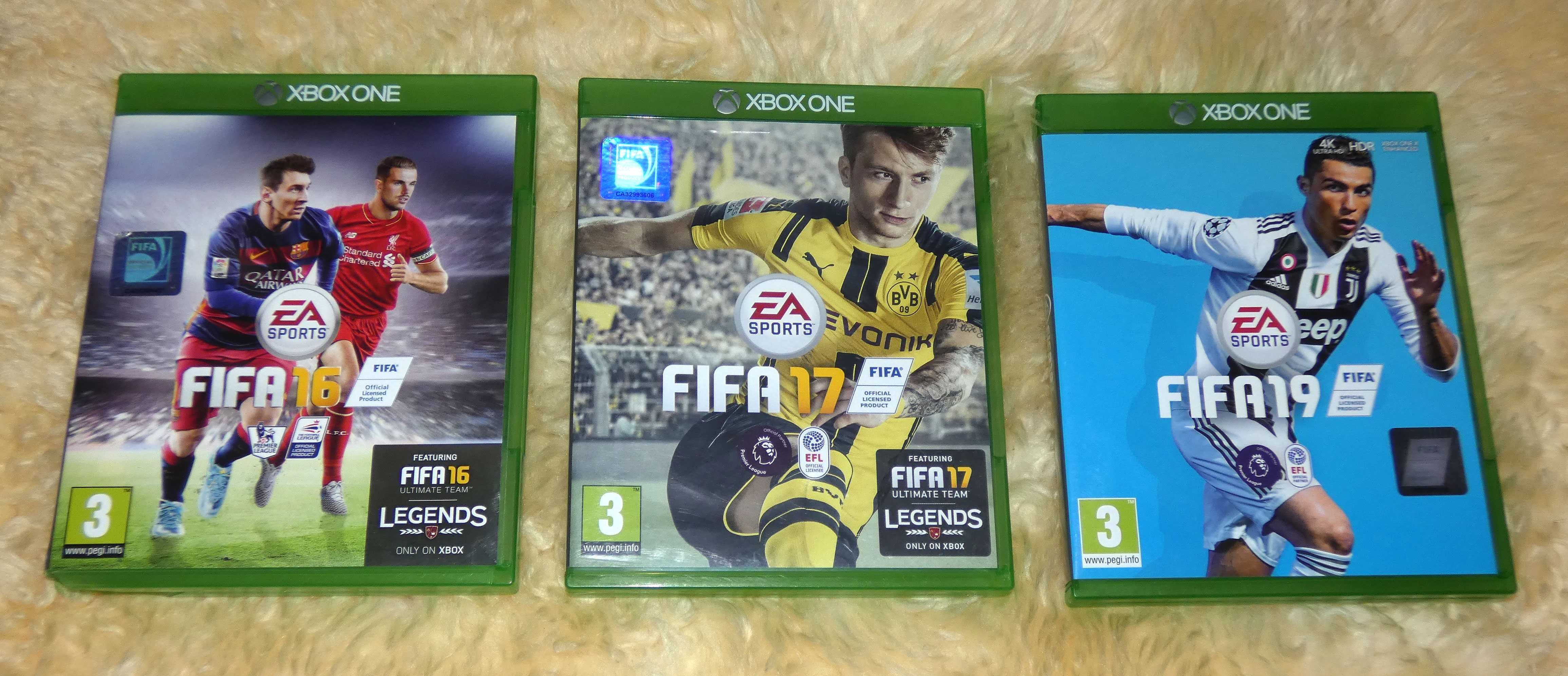 Диски для Xbox One, Fifa 16, Fifa 17, Fifa 17, Madden 15 - новые