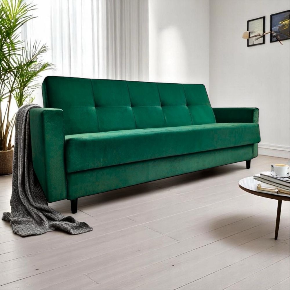 Wersalka funkcja spania kolory do wyboru sprężyny pojemnik łóżko sofa