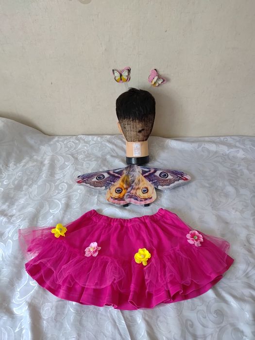 Strój przebranie śliczny motyl motylek 3 części rozmiar 110