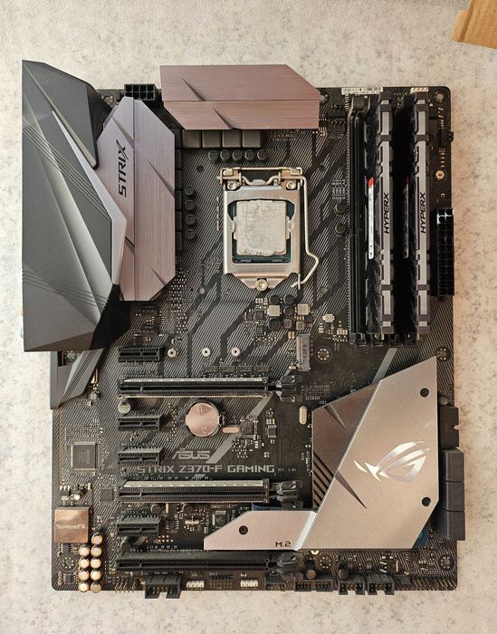 Комплект Asus strix z370-F i7 8700k 16gb плата процесcор пам'ять