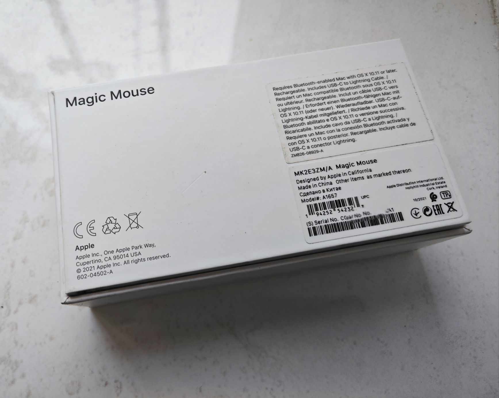 Magic Mouse 2 + кабель USB C