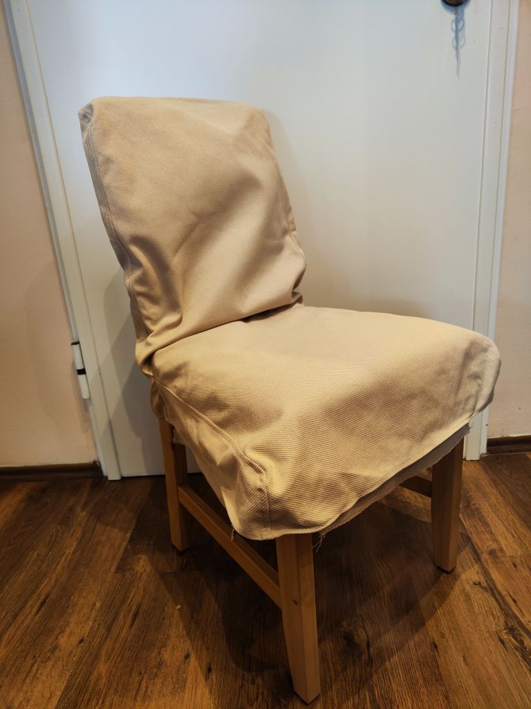 Pokrycie krzesła Bergmund hallarp beżowy IKEA