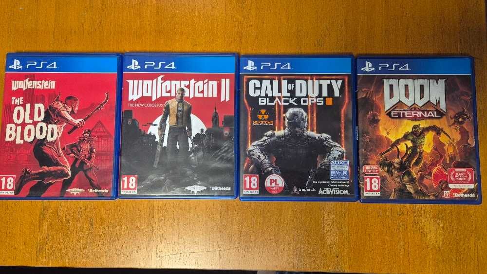 ps4 ps5 GTA, Wolfenstein, CoD, Doom itd - została już tylko konsola