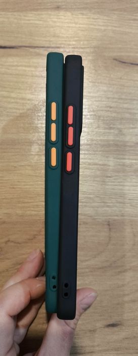 Чехол для poco x6 pro (зелёный и пурпурный)