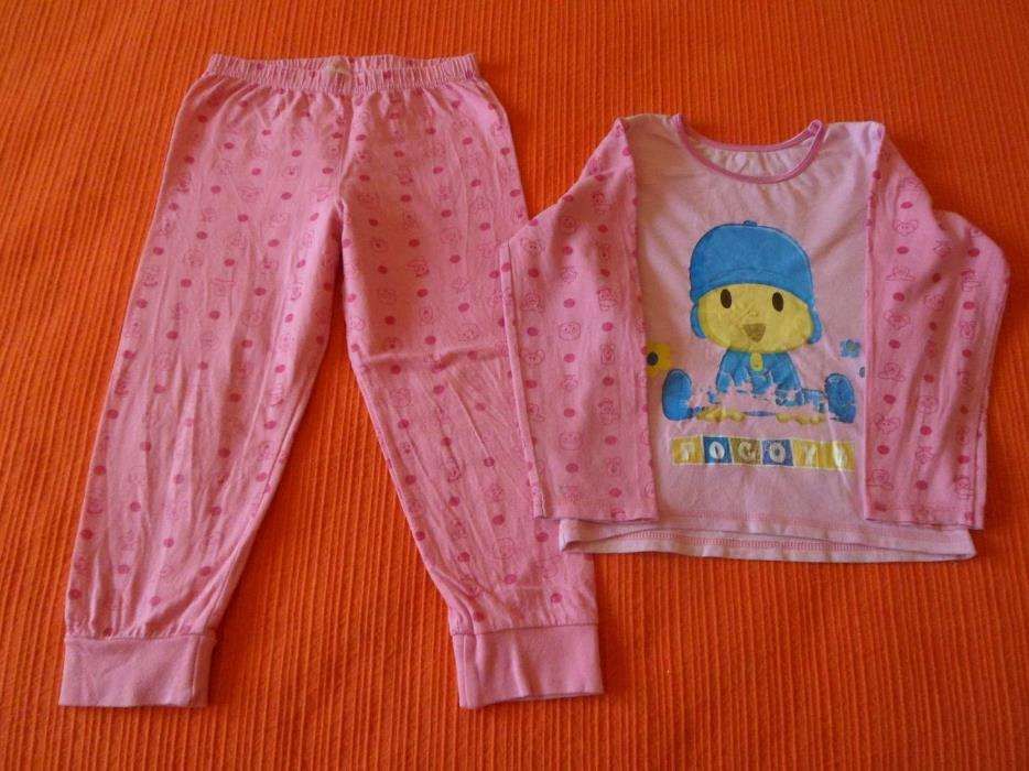 Lote Pijamas Algodão Pocoyo/Frozen, 3-4 Anos