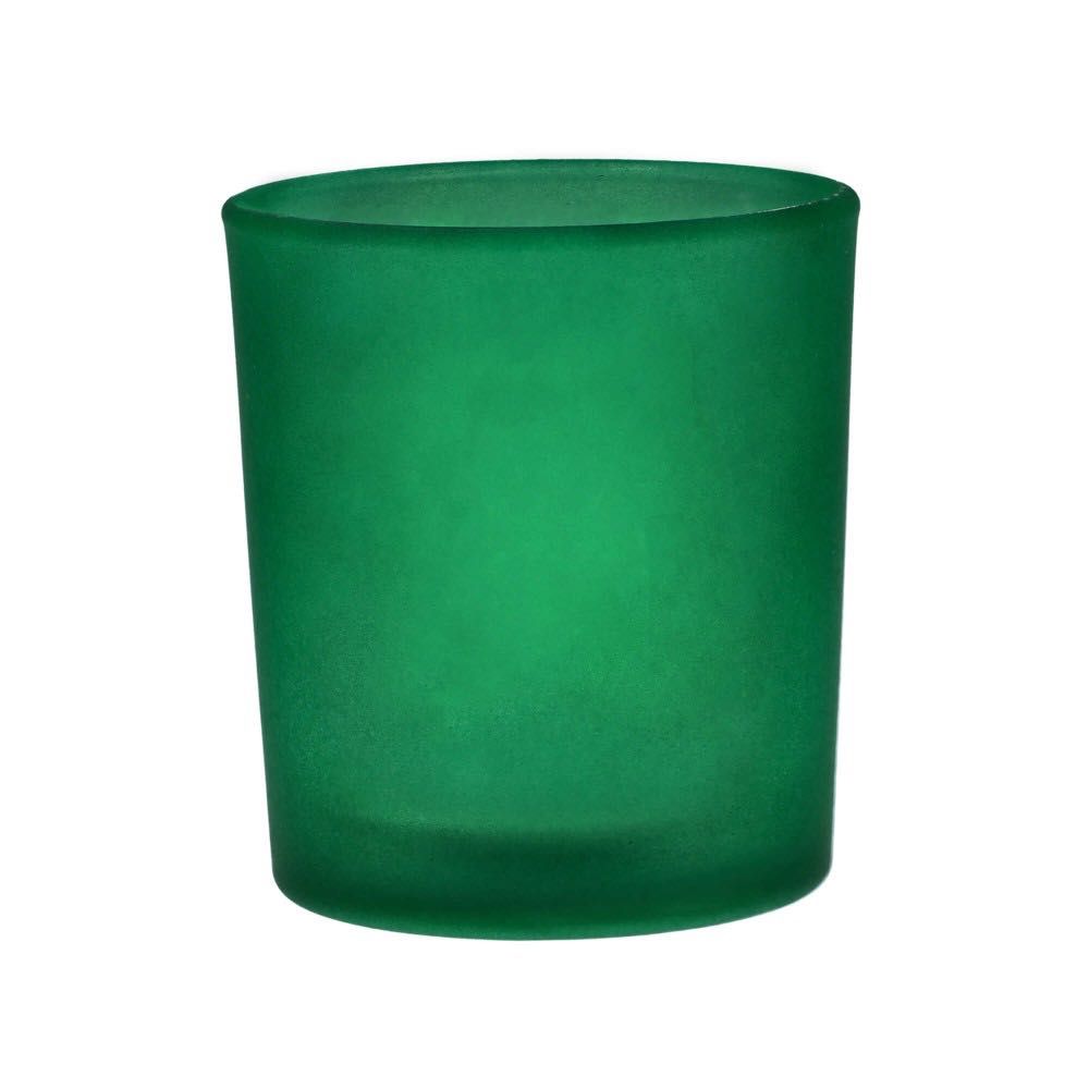 Pojemnik szklany do zalewu świec zielony 280ml