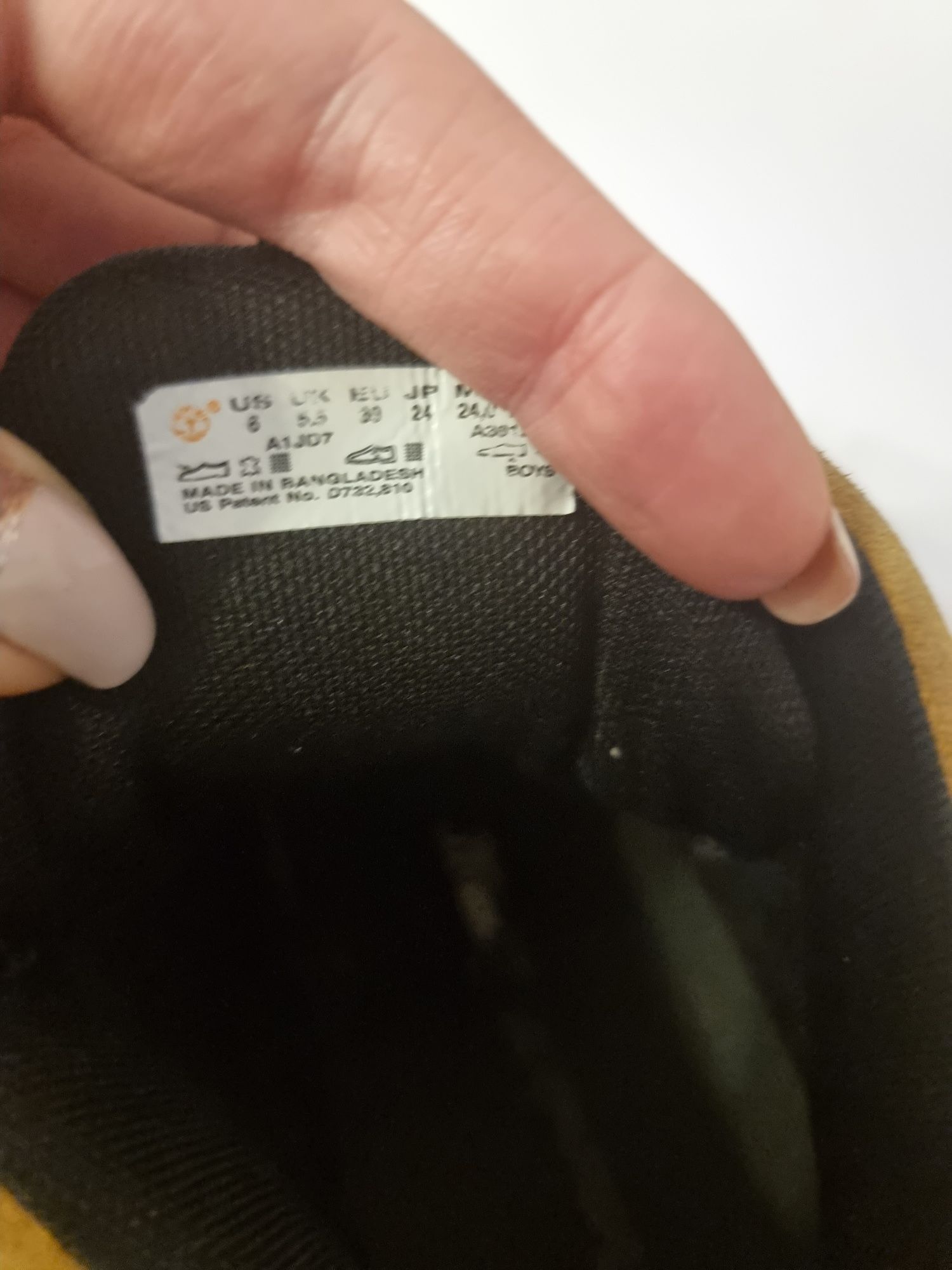 Buty trapery musztardowe skórzane nubuk rozmiar 39 Timberland