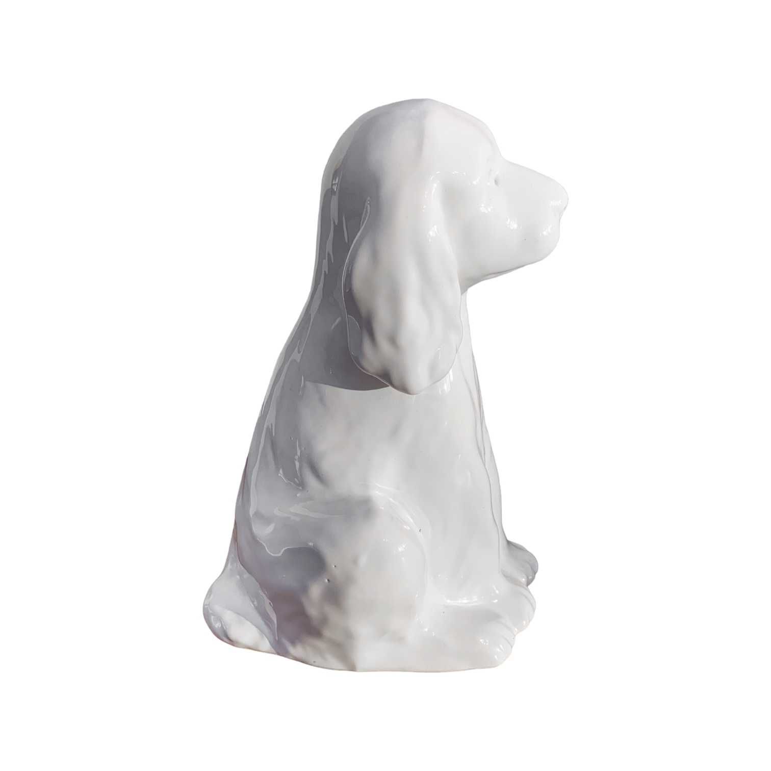 Ceramiczna figurka psa vintage retro prl