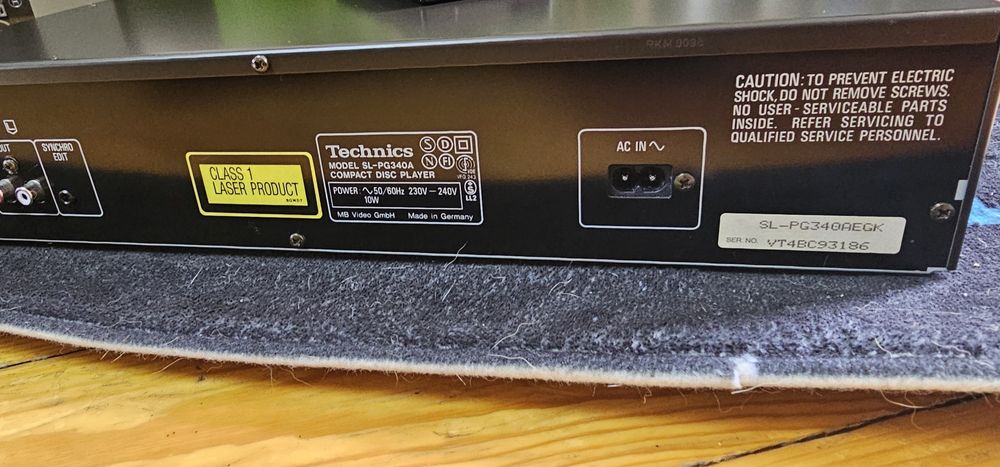 Technics SL-PG340A odtwarzacz CD+oryginalny pilot-bdb. stan