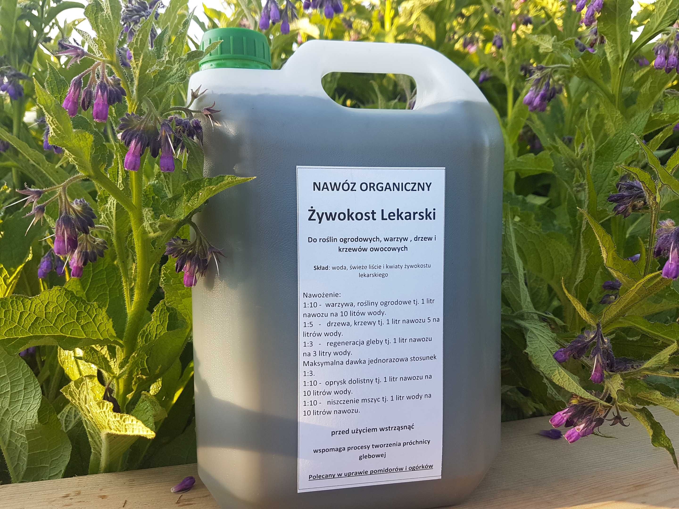 Nawóz organiczny Żywokost lekarski  5 Litrów wysyłka gratis