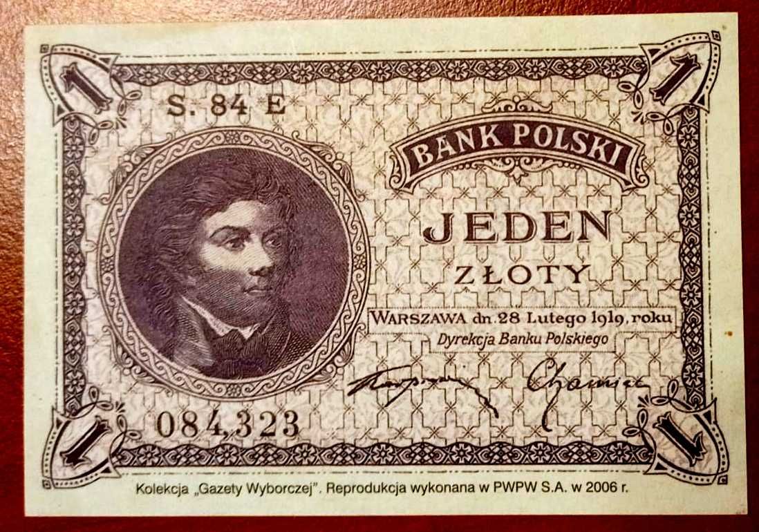 Zbiór Starych banknotów - reprodukcja