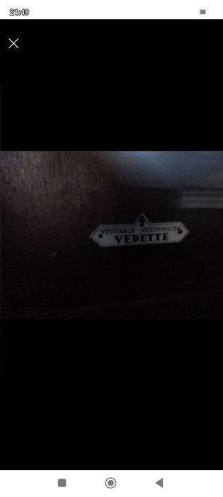 Relógio antigo da marca Vedette