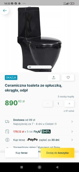 Sedes czarny nowy