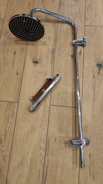 Kolumna prysznicowa z deszczownią + bateria termo