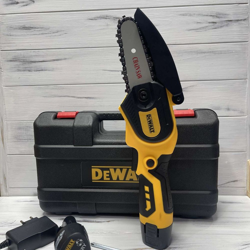 Электропила DeWalt 12V 800W 2аккумулятора Шина 4 Дюйма