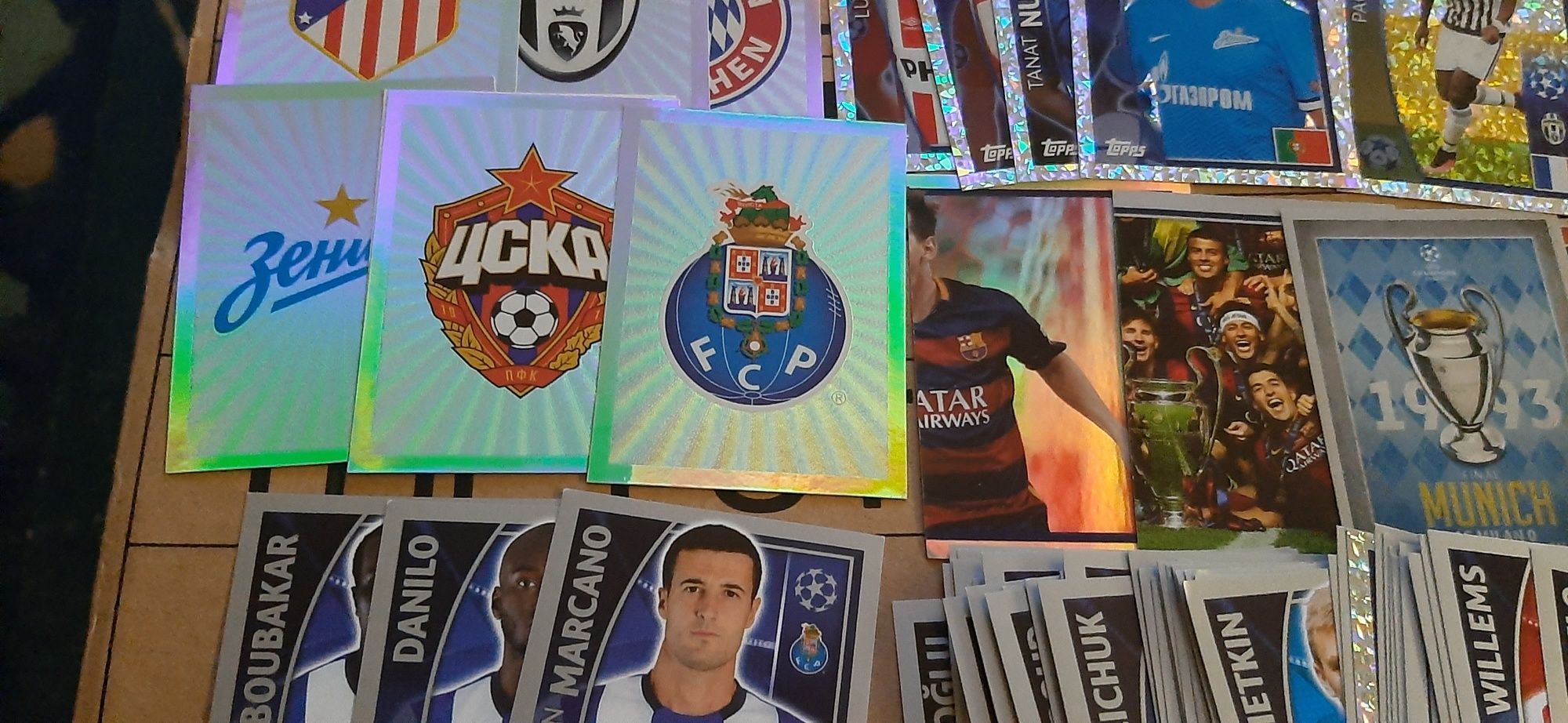 90 cromos champions league 2012/13 / 2015/16