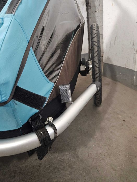 Przyczepka rowerowa amortyzowana Croozer Kid 1- ryksza / wózek biegowy