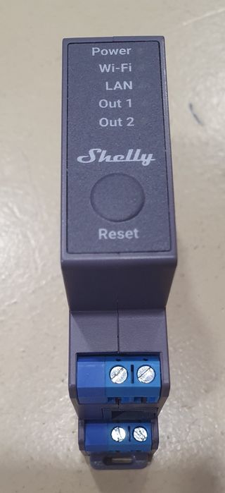 Relé de interruptor conectado a trilho DIN ,PRO 2, 2 Canais -SHELLY