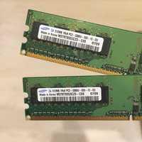 ОЗУ 1024 Mb Samsung M378T6553CZ3-CE6 DDR2 333 MHz PC2-5300 для ПК