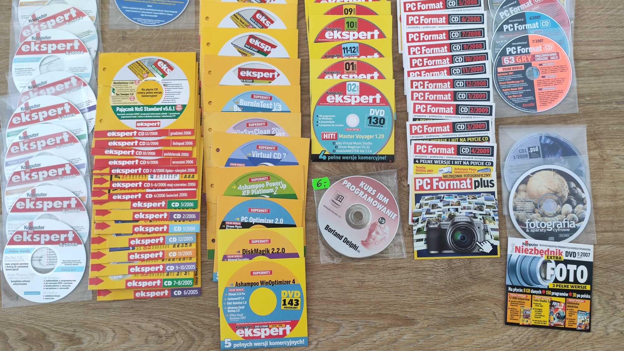 100 płyt z programami