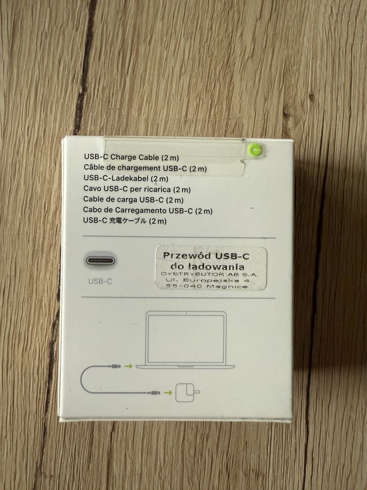Ladowarka Apple 20w z kablem USB  C 2 m Nowa polska dystrbucja