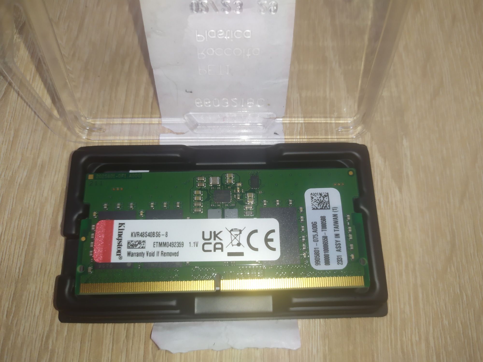 Нова оперативна пам'ять Kingston 8GB DDR5