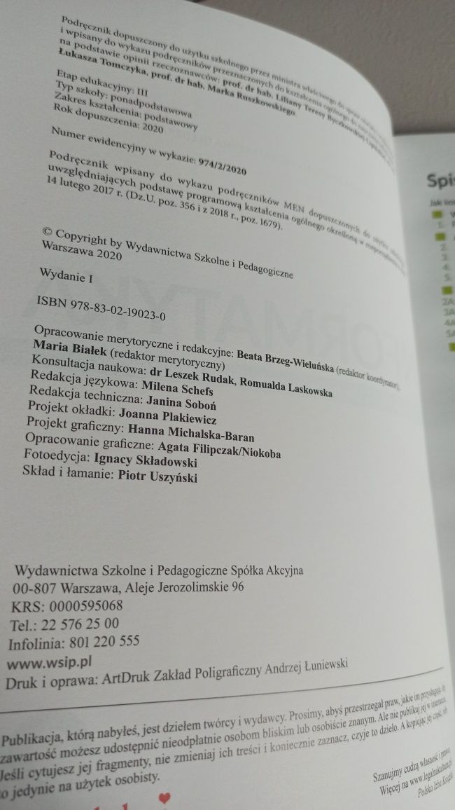 Informatyka. Podręcznik liceum, technikum. Zakres podsrawowy