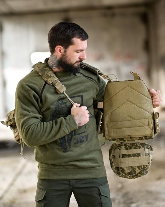 Піксель плитоноска з підсумками Sword Limit з напашником швидкий скид