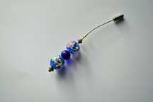 Pingente Azul Florido