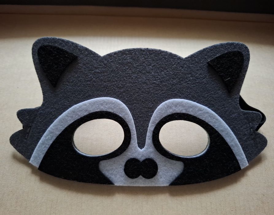 Маска дитяча. Ведмідь. Єнот. Лисиця. Їжак. Садочок