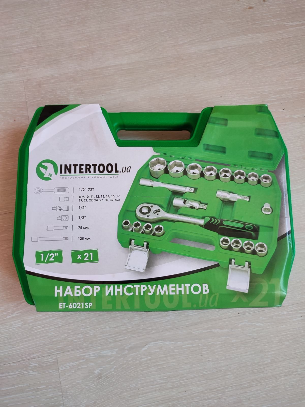 Набор инструментов 21 ед ,1/2 Cr-V  INTERTOOL   ET-6021SP