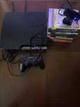 Playstation 3 slim 300 GB com comando e câmera + 10 jogos