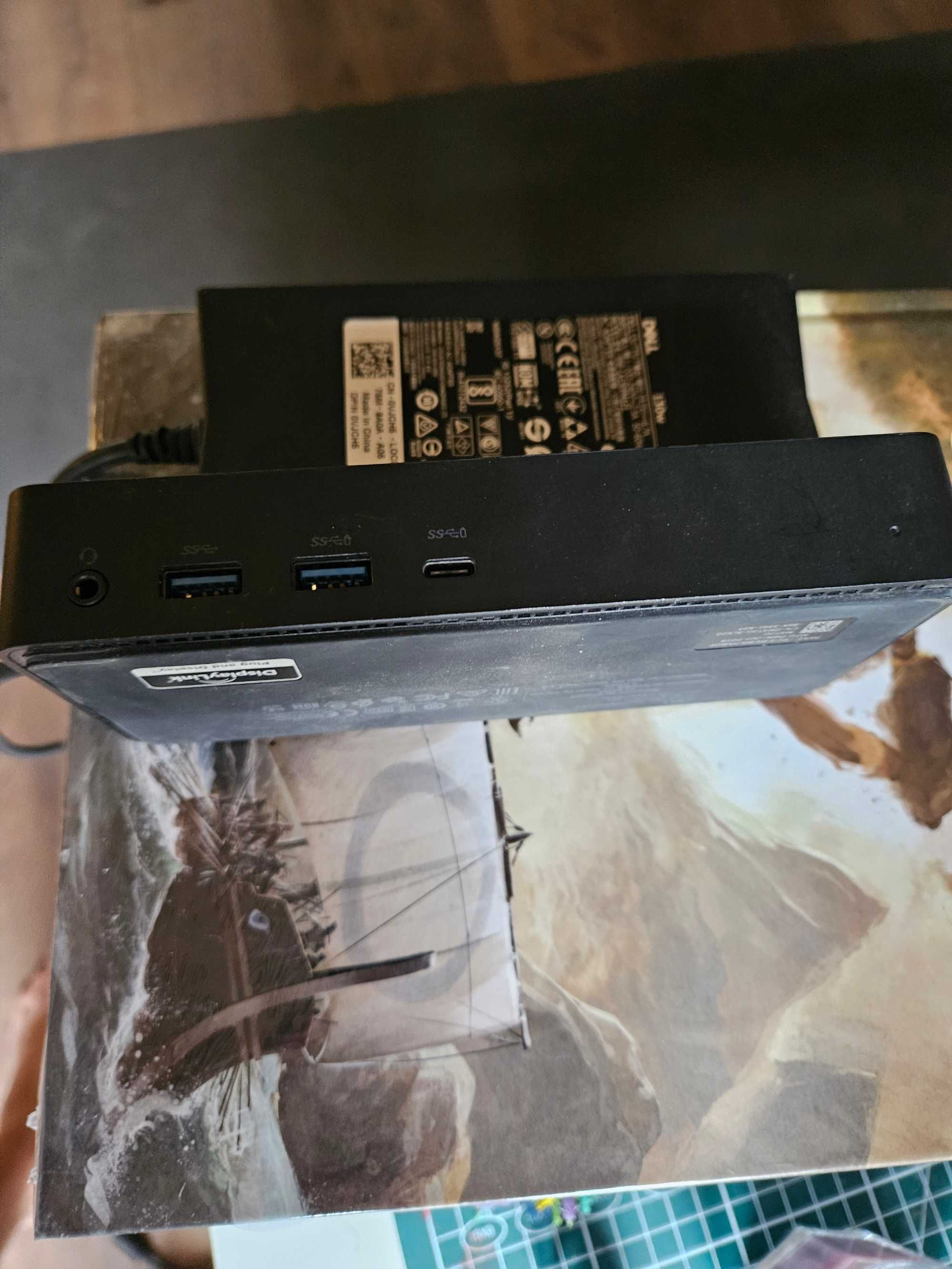 Stacja dokująca (działa sprawnie z macbook) usb-c, Dell D6000