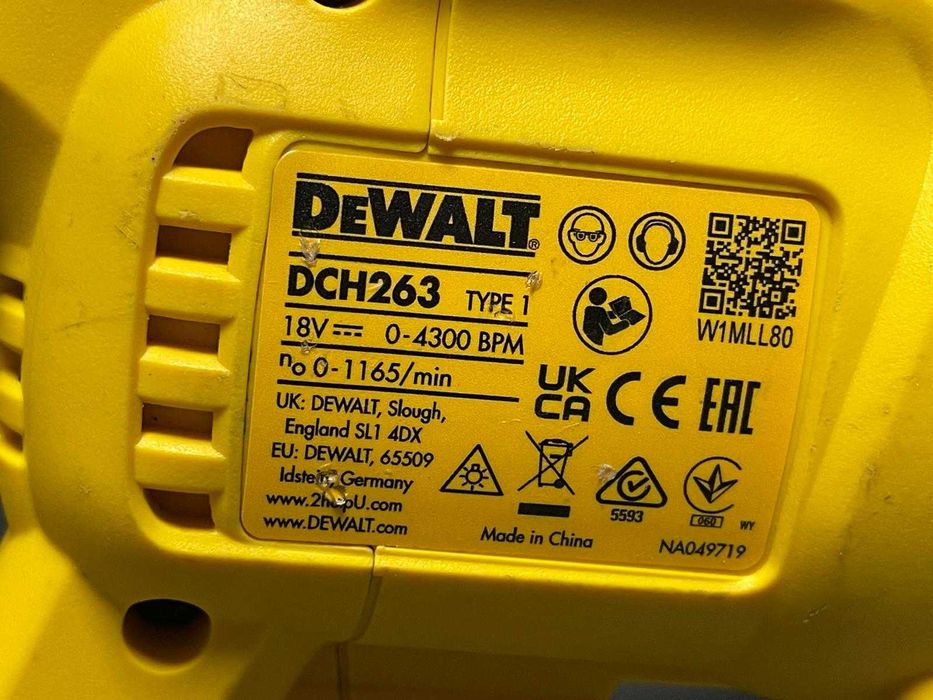 DeWALT DCH263 Młotowiertarka akumulatorowa SDS Plus  (BODY )