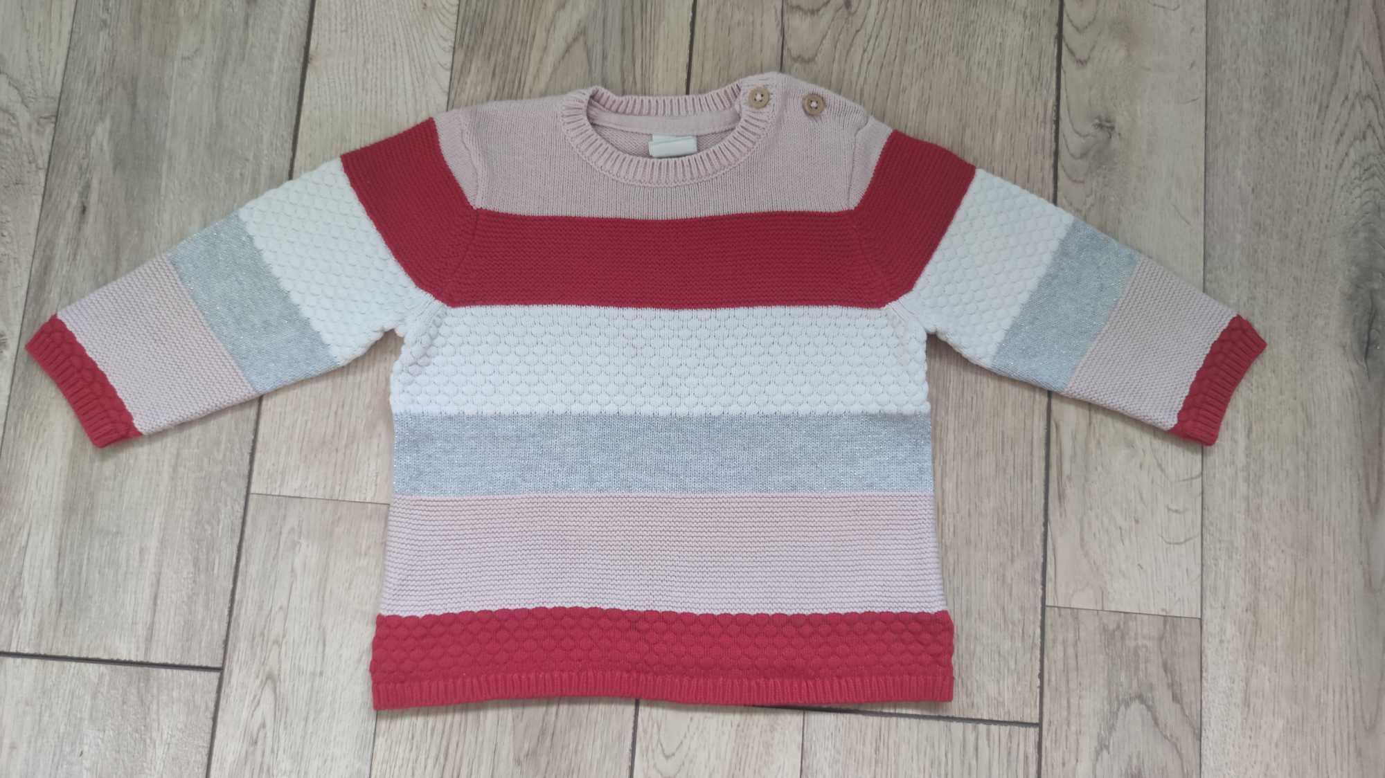 Sweter swetry dziewczęce lisek 68 hm