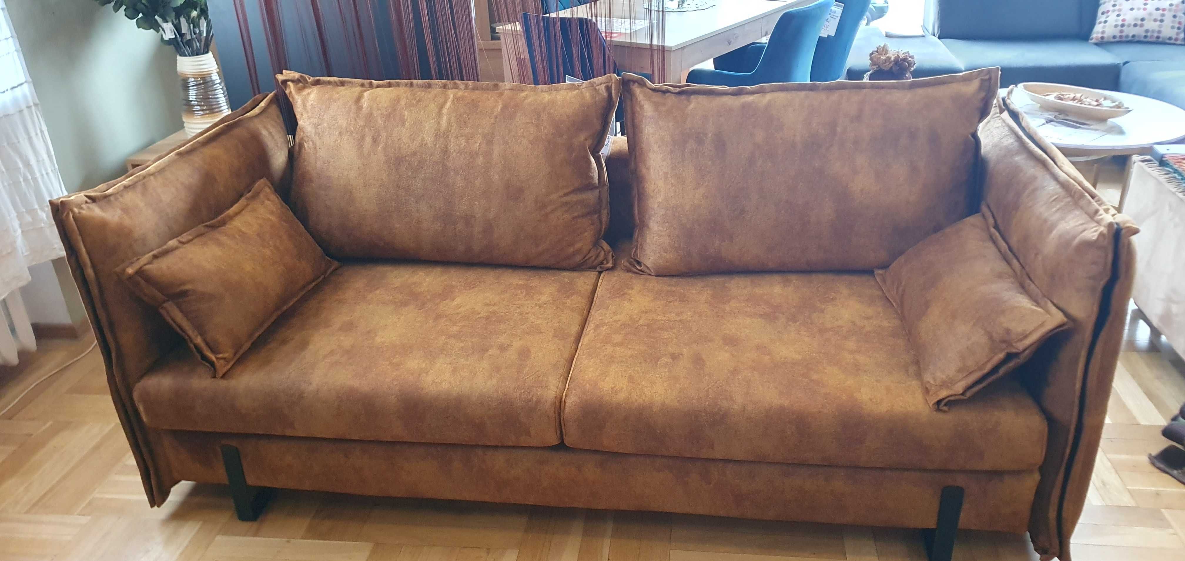 Piękna duża sofa ze spaniem 160 cm KENZO