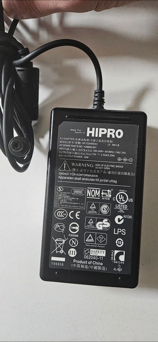Блок живлення 12v 3,33A